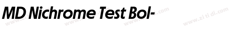 MD Nichrome Test Bol字体转换
